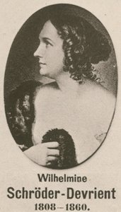 Wilhelmine Schroder-Devrient (gravür) by English School