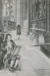 William Blake resim çizmeyi öğreniyor by English School