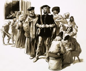 William Caxton, matbaaya geçmeden önce başarılı bir tüccardı. by English School