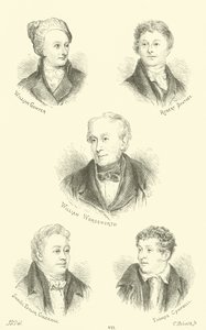 William Cowper, Robert Southey, William Wordsworth, Samuel Taylor Goleridge, Thomas Campbell by English School