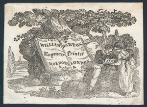 William Darton, oymacı ve yazıcı, ticari kart by English School