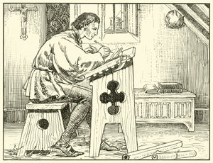 William Evesham Yazma (kağıt üzerine mürekkep) by English School