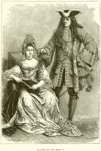 William III ve Mary II by English School