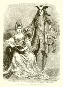 Orange William III ve Kraliçe Mary by English School