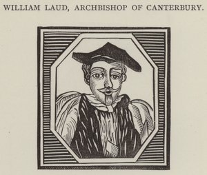 William Laud, Canterbury Başpiskoposu (gravür) by English School