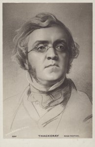 William Makepeace Thackeray (1811-1863), İngiliz romancı (lito) by English School