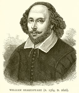 William Shakespeare (D. 1564, Ö. 1616) by English School