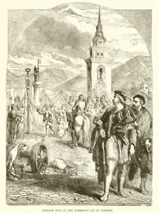 Altdorf pazar yerinde William Tell by English School