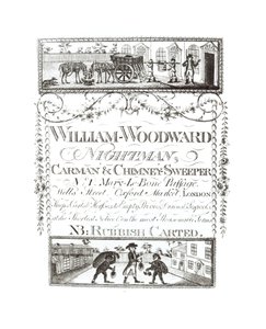 William Woodward, Nightman, Carman ve Baca Süpürücü, No. 1 Mary-Le-Bone Geçidi, Wells Street, Oxford Market, Londra by English School
