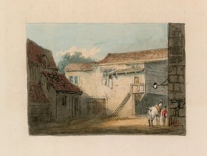 Bankside Winchester Palace (kağıt üzerinde wc) by English School