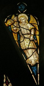 Melek Hiyerarşisini tasvir eden Pencere Ew tl: Hakimiyet by English School