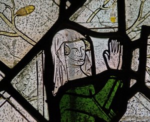 Bir kadın bağışçıyı gösteren Pencere N6 by English School