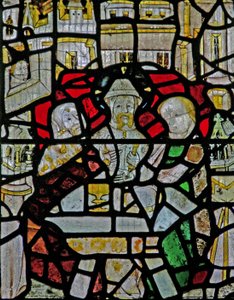Bir Diriliş sahnesini betimleyen Ww Penceresi: Emmaus
