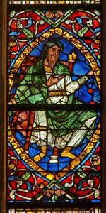 Soyağacı bir figürü gösteren pencere: Salomon by English School