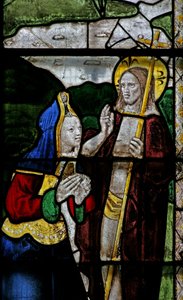 Diriliş sahnesini gösteren s3 penceresi: Noli Me Tangere by English School