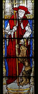 St Jerome'u gösteren pencere s9 by English School