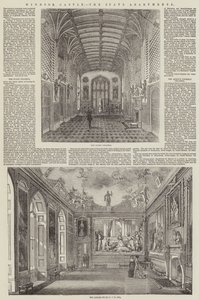 Windsor Kalesi, Devlet Daireleri (gravür) by English School