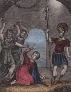 İsa gibi bir arkadaşla, yakın ... (renkli gravür) by English School