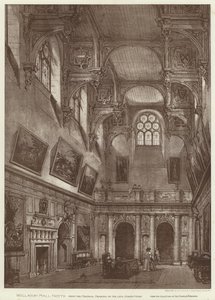 Wollaton Salonu, Notts (taş) by English School