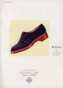 Kadın ayakkabı reklamı, 1930