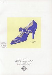 Kadın ayakkabı reklamı, 1930