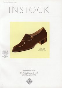 Kadın ayakkabı reklamı, 1930