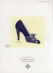 Kadın ayakkabı reklamı, 1930