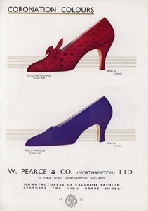 Kadın ayakkabı reklamı, 1930'lar by English School