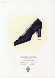 Kadın ayakkabı reklamı, 1930