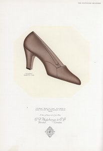 Kadın ayakkabı reklamı, 1930