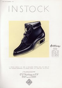 Kadın ayakkabı reklamı, 1930