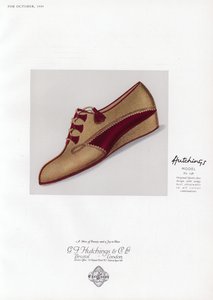 Kadın ayakkabı reklamı, 1930