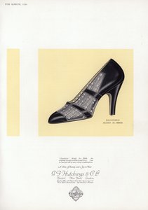 Kadın ayakkabı reklamı, 1930