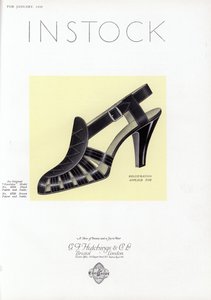 Kadın ayakkabı reklamı, 1930