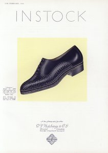 Kadın ayakkabı reklamı, 1930