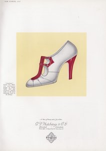 Kadın ayakkabı reklamı, 1930