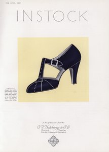 Kadın ayakkabı reklamı, 1930
