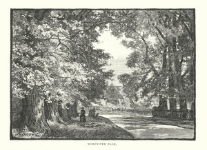 Worcester Park (gravür) by English School