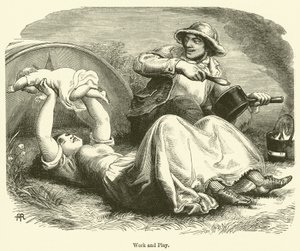 İş ve Oyun (gravür) by English School