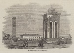 Worthing Su İşleri (gravür) by English School