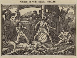 Medusa Fırkateyni Batığı (gravür) by English School