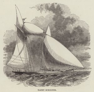 Yat yelkenlisi (gravür) by English School