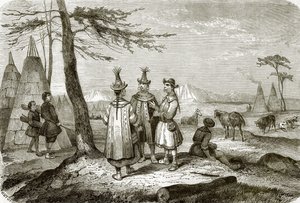 Yakut kolonisi veya köyü by English School