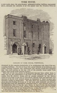 York House, Whitehall (gravür) by English School