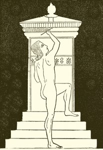 Genç Adam Bir Stela Boyama by English School