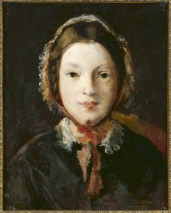 bir bone ile genç kadın by English School