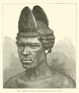 Zulu züppe, saçı giyinme şeklini gösteriyor by English School