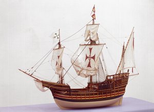 Santa Maria'nın (ahşap) 1:20 ölçekli hileli modeli (ayrıca bkz. 3225)