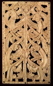 İngiliz Kemik Delikli Rölyef, c.1125-50: Basılı İncil