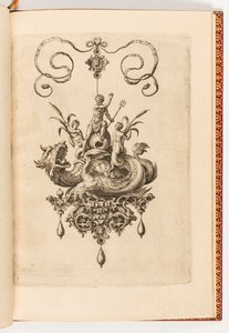 Baskı, Plaka 4, Kabarcıklardan Birinci Bölüm (Pandanlıklar, Küpeler vb. Doğanın En Maharetli Tasarımları, İkinci Bölüm) by Engraved by Adriaen Collaert